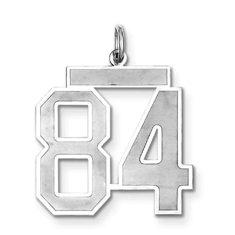 Seasonal Jewelry Clearance – Best Styles At The Lowest Prices Sterling Silver, Jersey Collection, Large Number 84 Pendant Seasonal Jewelry Clearance – Best Styles At The Lowest Prices Sterling Silver, Jersey Collection, Large Number 84 Pendant