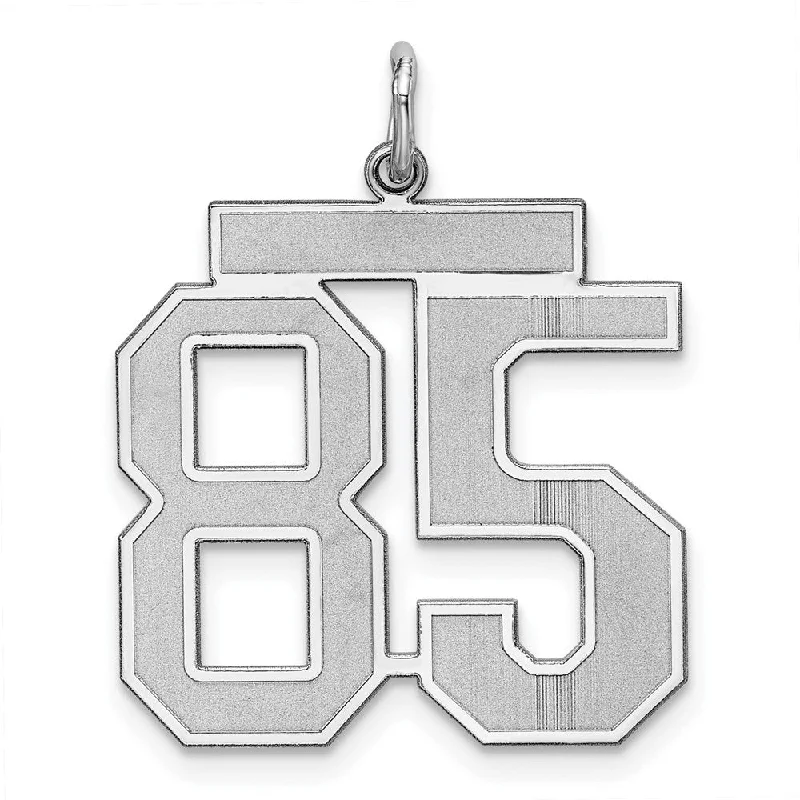 Last Chance To Shop High-End Jewelry At Markdown Prices Sterling Silver, Jersey Collection, Large Number 85 Pendant Last Chance To Shop High-End Jewelry At Markdown Prices Sterling Silver, Jersey Collection, Large Number 85 Pendant