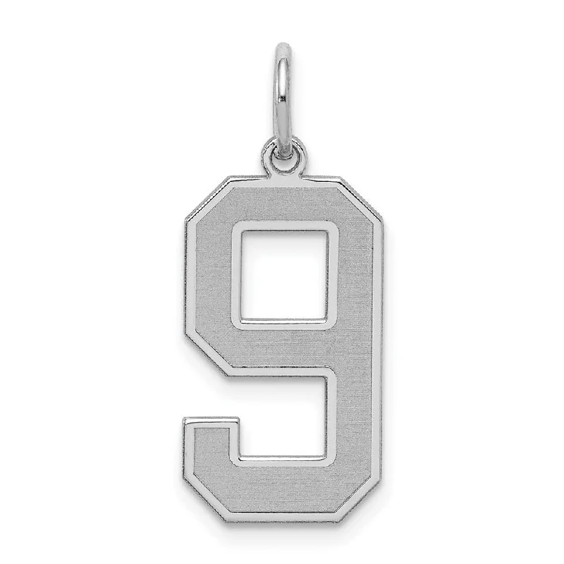 Premium Jewelry, Premium Discounts – Act Fast Sterling Silver, Jersey Collection, Large Number 9 Pendant Premium Jewelry, Premium Discounts – Act Fast Sterling Silver, Jersey Collection, Large Number 9 Pendant