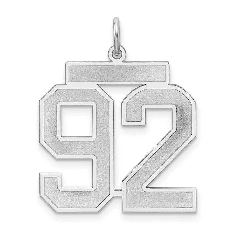 Shine Without Limits – Jewelry Sale Happening Now Sterling Silver, Jersey Collection, Large Number 92 Pendant Shine Without Limits – Jewelry Sale Happening Now Sterling Silver, Jersey Collection, Large Number 92 Pendant