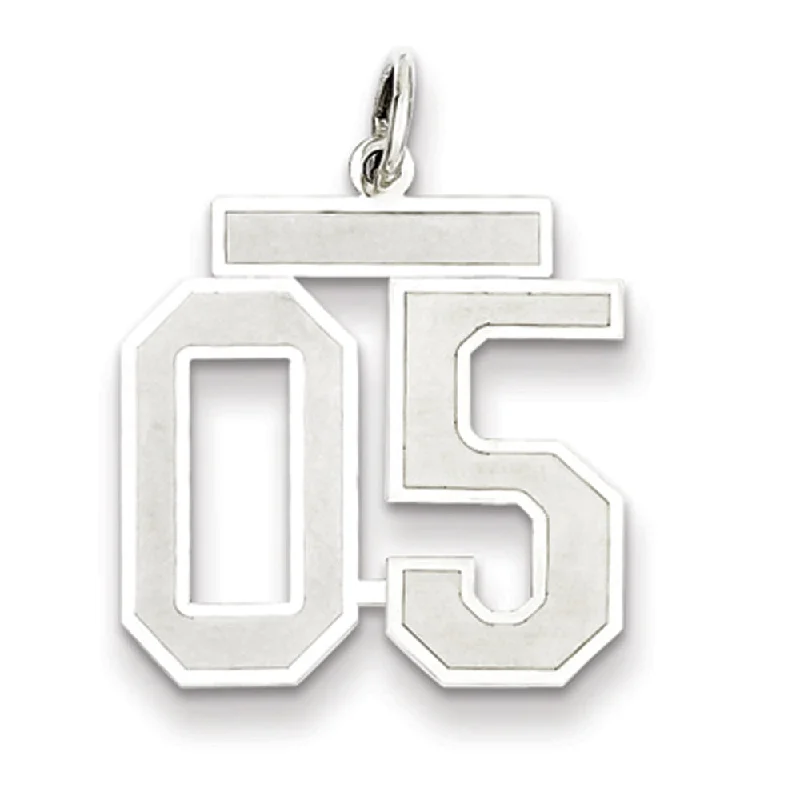 Holiday Jewelry Sale – Perfect Gifts At Great Prices Sterling Silver, Jersey Collection, Medium Number 05 Pendant Holiday Jewelry Sale – Perfect Gifts At Great Prices Sterling Silver, Jersey Collection, Medium Number 05 Pendant