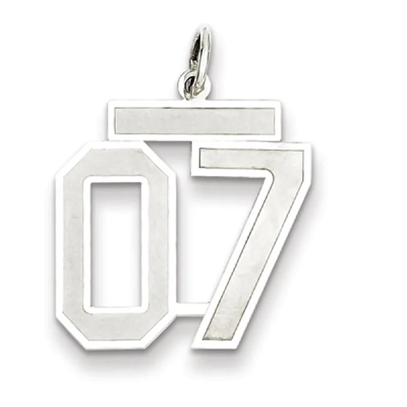 Exclusive Jewelry Discounts – Shop Now For Savings Sterling Silver, Jersey Collection, Medium Number 07 Pendant Exclusive Jewelry Discounts – Shop Now For Savings Sterling Silver, Jersey Collection, Medium Number 07 Pendant