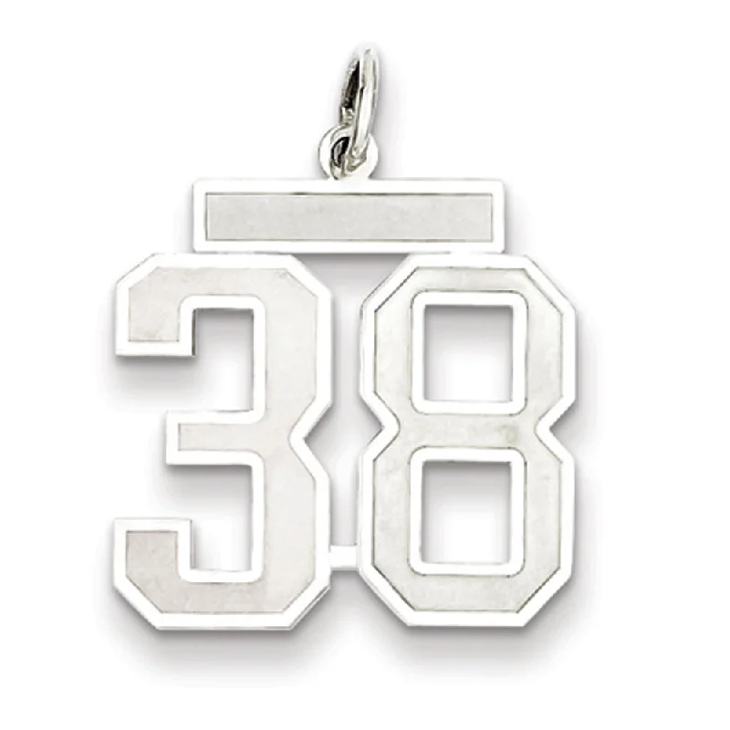 The Biggest Jewelry Sale Of The Year Is Here Sterling Silver, Jersey Collection, Medium Number 38 Pendant