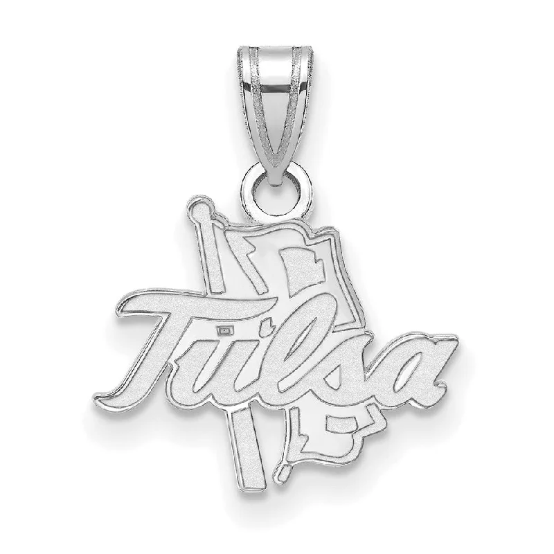 Unlock Unbeatable Jewelry Deals Before They’Re Gone Sterling Silver The U. of Tulsa Small Script Pendant
