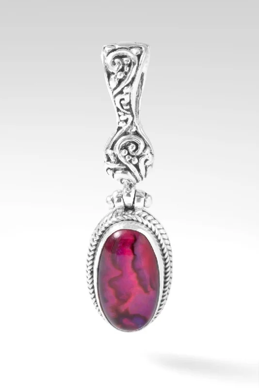 Luxury Jewelry Without The Luxury Price Tag Embellish Pendant™ in Pink Purple Abalone Luxury Jewelry Without The Luxury Price Tag Embellish Pendant™ in Pink Purple Abalone