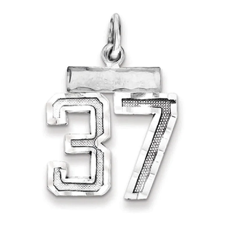 Elegant Jewelry At Unbeatable Offers – Shop Before It's Gone Sterling Silver, Varsity Collection, Small D/C Pendant, Number 37 Elegant Jewelry At Unbeatable Offers – Shop Before It's Gone Sterling Silver, Varsity Collection, Small D/C Pendant, Number 37